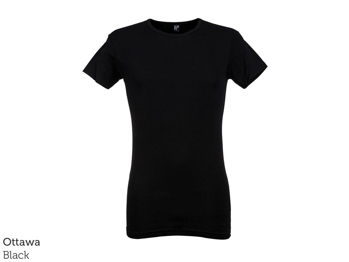 Alan Red Basic T-Shirt – 4er-Pack – Größe XXL – Weiß