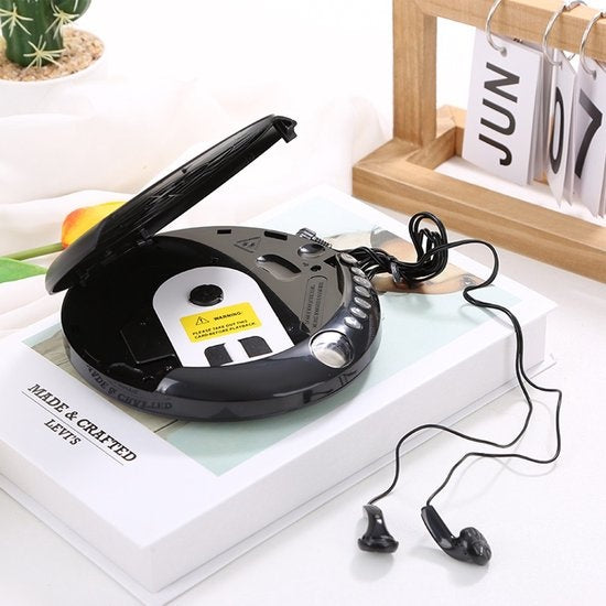 Denver Discman Tragbarer CD-Player - Inklusive Kopfhörer - CD/CD-R/CD-RW - Schwarz