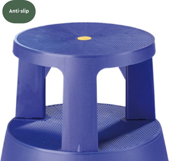 BRASQ Tritthocker Comfort Blue ST200 - Mobil - Kapazität 150 kg - Tritthocker - Tritthocker Erwachsene - Elefantenfuß