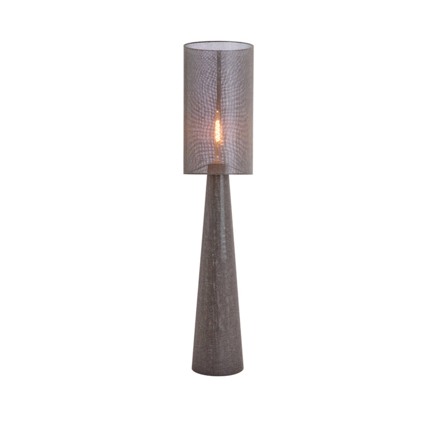 Micky Stehlampe – Leinen – Ø 38 × 180 cm – Braun
