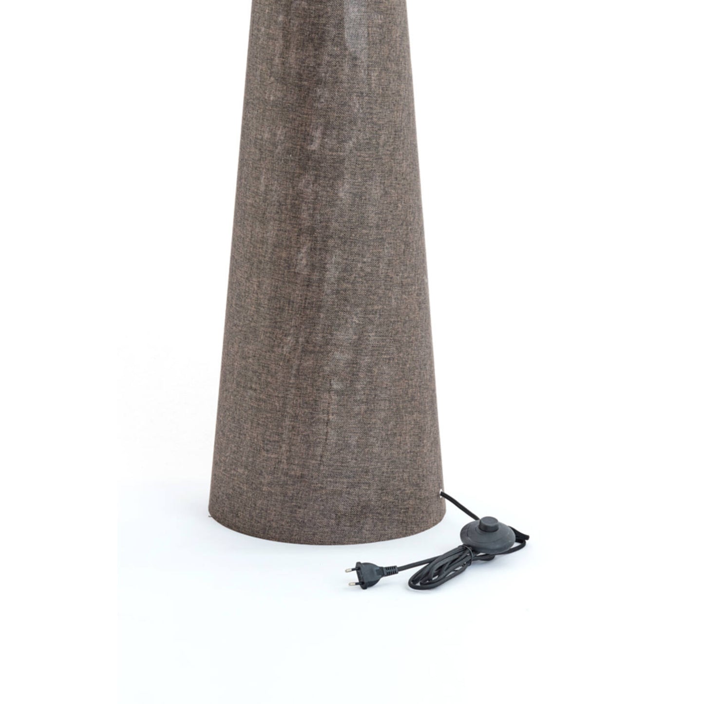 Micky Stehlampe – Leinen – Ø 38 × 180 cm – Braun
