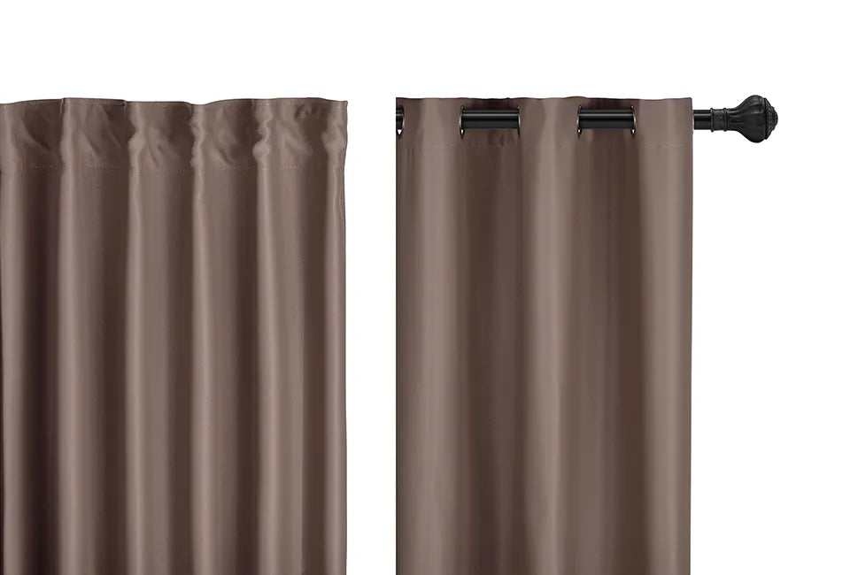 Home&Comfort Verdunkelungsvorhang 150 x 260 cm – mit Haken – Taupe