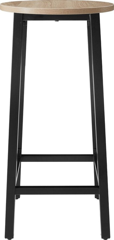 tectake - 2er Set Barhocker "Corby" - industriell - hellbraun - 404333