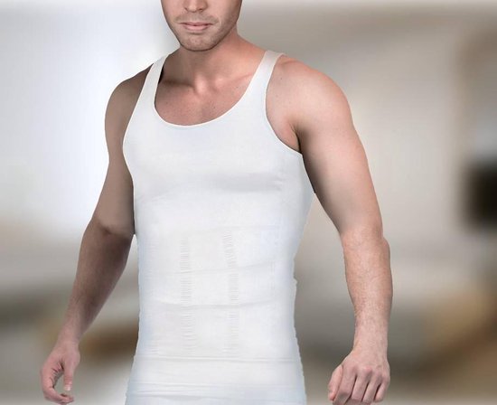 Figurformende Weste - Men's - Weiß - Größe M