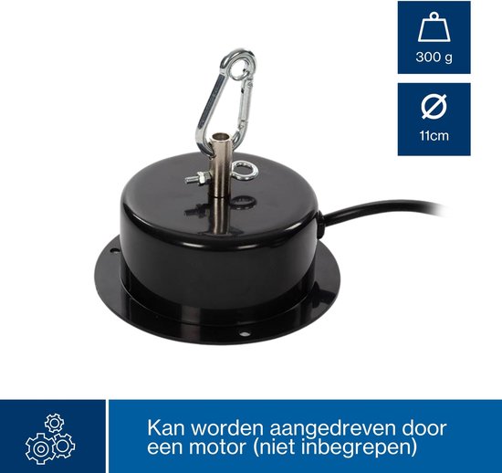 HQ-Power Disco Spiegelkugel Ø 20 cm, spektakuläre Lichteffekte für Partys, sicheres Aufhängesystem und facettiertes Glas, Tanzflächenzubehör für Disco und mehr