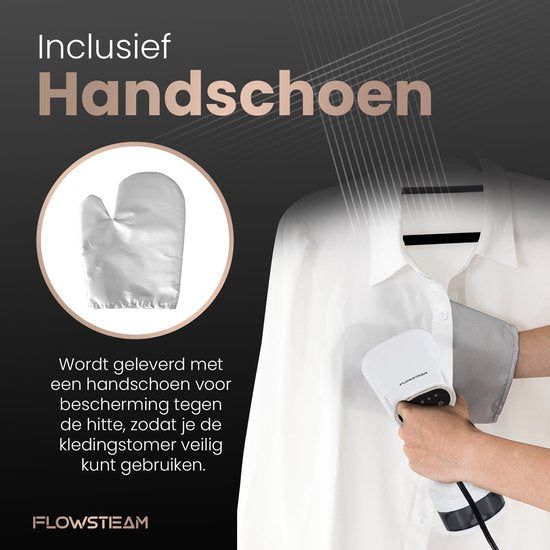 FLOWSTEAM® Luxury Clothes Steamer - Hand Steamer - Steamer Clothes - Snow White Edition
