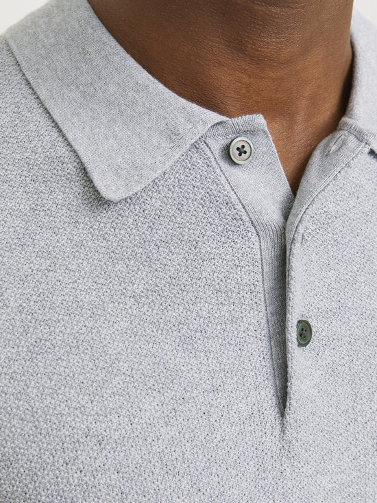 JACK&JONES – JWHSANDRI KNIT POLO LS – Herren – Poloshirts - Größe 3XL