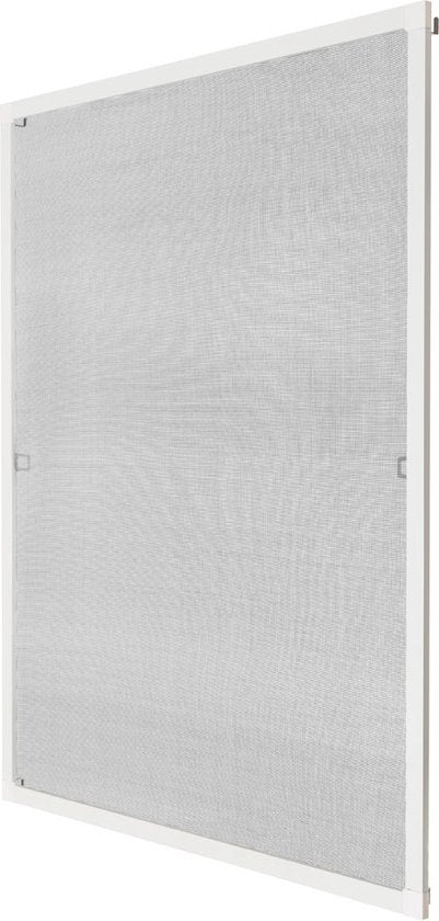 tectake - Inzethor vliegenhor raamhor - 100x120 cm - Wit - 401205