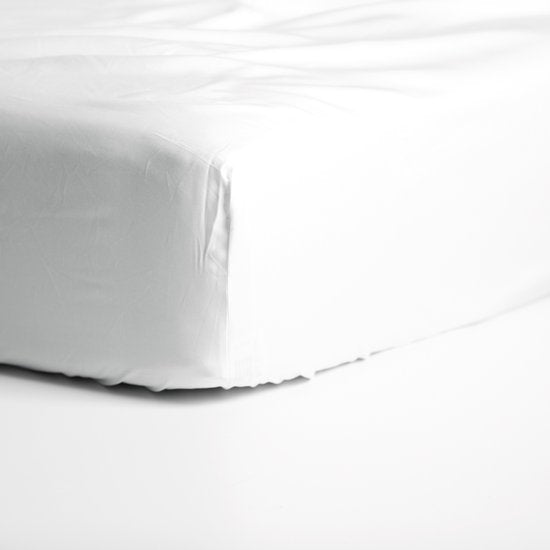 Cinderella - Sonntags - Spannbetttuch - Satin - 180x210 cm - bis zu 25 cm - Weiß