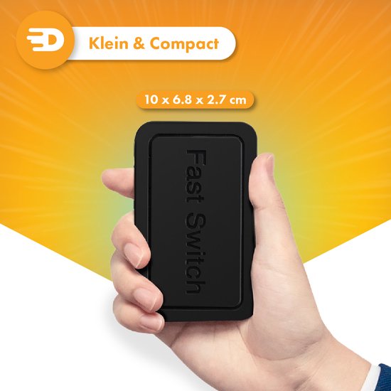 Drivv. Netzwerk-Switch - bis zu 1000Mbps - 5 Ports - Internet-Switch - RJ45-Splitter - schwarz