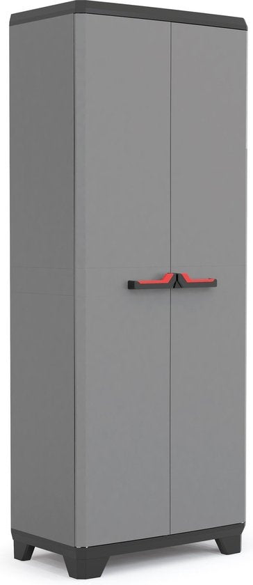 Keter Stilo Hochschrank - 3 Fachböden - 68x39x173 cm - Dunkelgrau/Schwarz