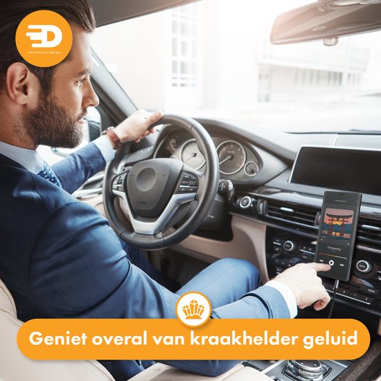 Drivv. AUX-Kabel 3,5 mm - Audiokabel - vergoldet - Stecker zu Stecker - Silber - 2 Meter