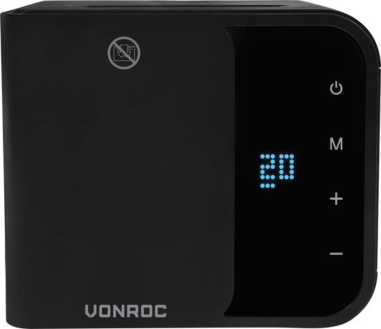 VONROC Elektroheizung - Heizlüfter - 1000W/2000W - Keramik - 3 Einstellungen - LED-Anzeige - Thermostat und Timer - 20m2