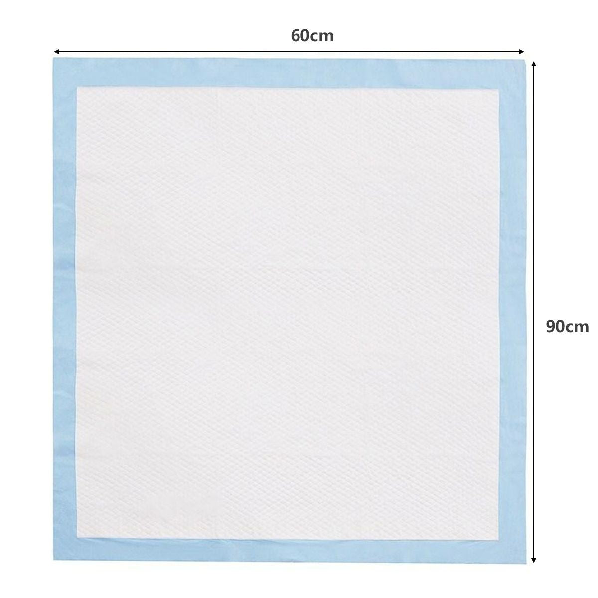 Trainingsmatte für Hunde Auslaufsichere 5-Lagen-Design-Welpenmatte Hygienische Einweg-Pads (100 Stück 60 x 90 cm)