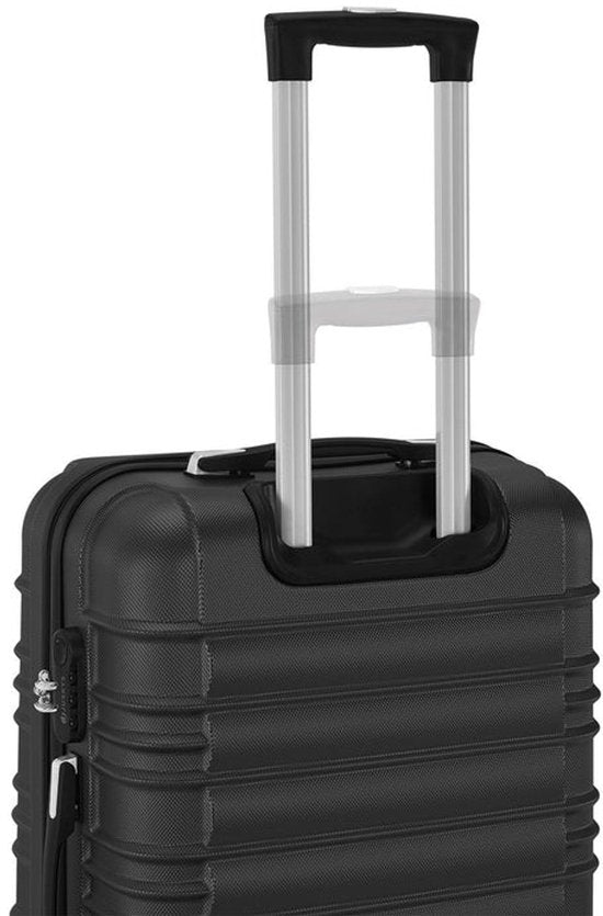 Hartschalenkoffer-Set Rom - 3-teilig - ABS - Schwarz