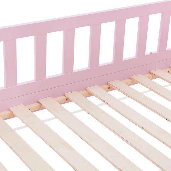 Kinderbett Marli - 80 x 160 cm - Rosa - inkl. Bettkästen