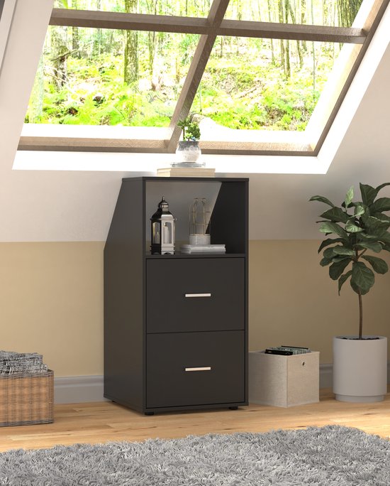 Schrank Schrägwand Dachgeschoss Schlafzimmer - Stauschrank geeignet für schräge Wände - Schrank unter Dachgaube