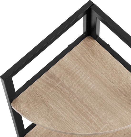 tectake - Eckschrank Castlebar 30x30x150cm - hellbraun - 404772