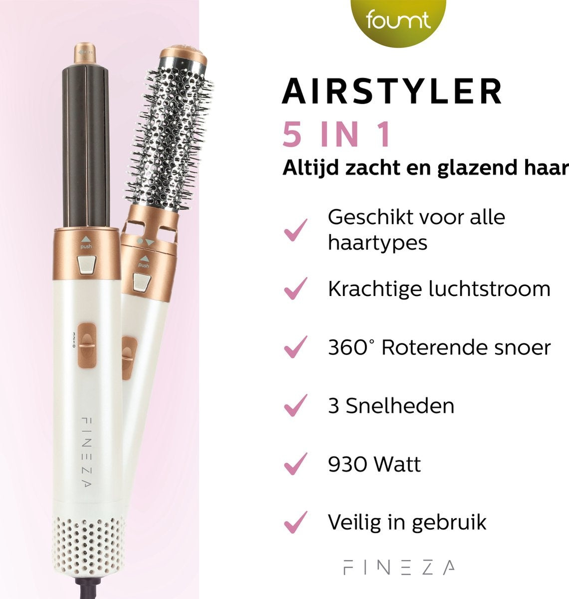 Fineza 5-in-1 Multistyler - Airwrap - Weiß