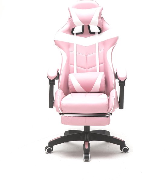 VDD Gaming Stuhl mit Fußstütze - Pink