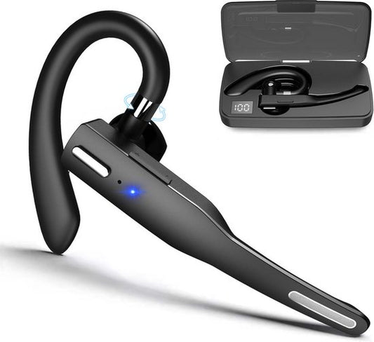 Otiume Wireless Headset mit Mikrofon - Geräuschunterdrückung - Freisprecheinrichtung - Funktioniert als Bluetooth Headset für jedes Gerät