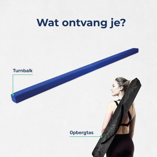ProSkill Gymnastikbalken - 210cm - Schwebebalken - Für Zuhause - Zusammenklappbar - Gymnastik
