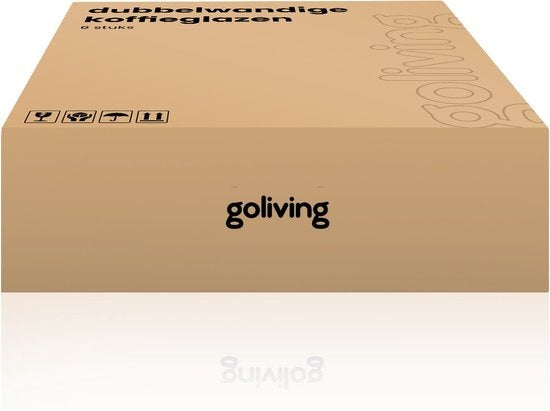 Goliving Dubbelwandige Koffieglazen - koffiekopjes - Kopjes - Glazen - Theeglazen - Latte Macchiato - Cappuccino - Set Van 6