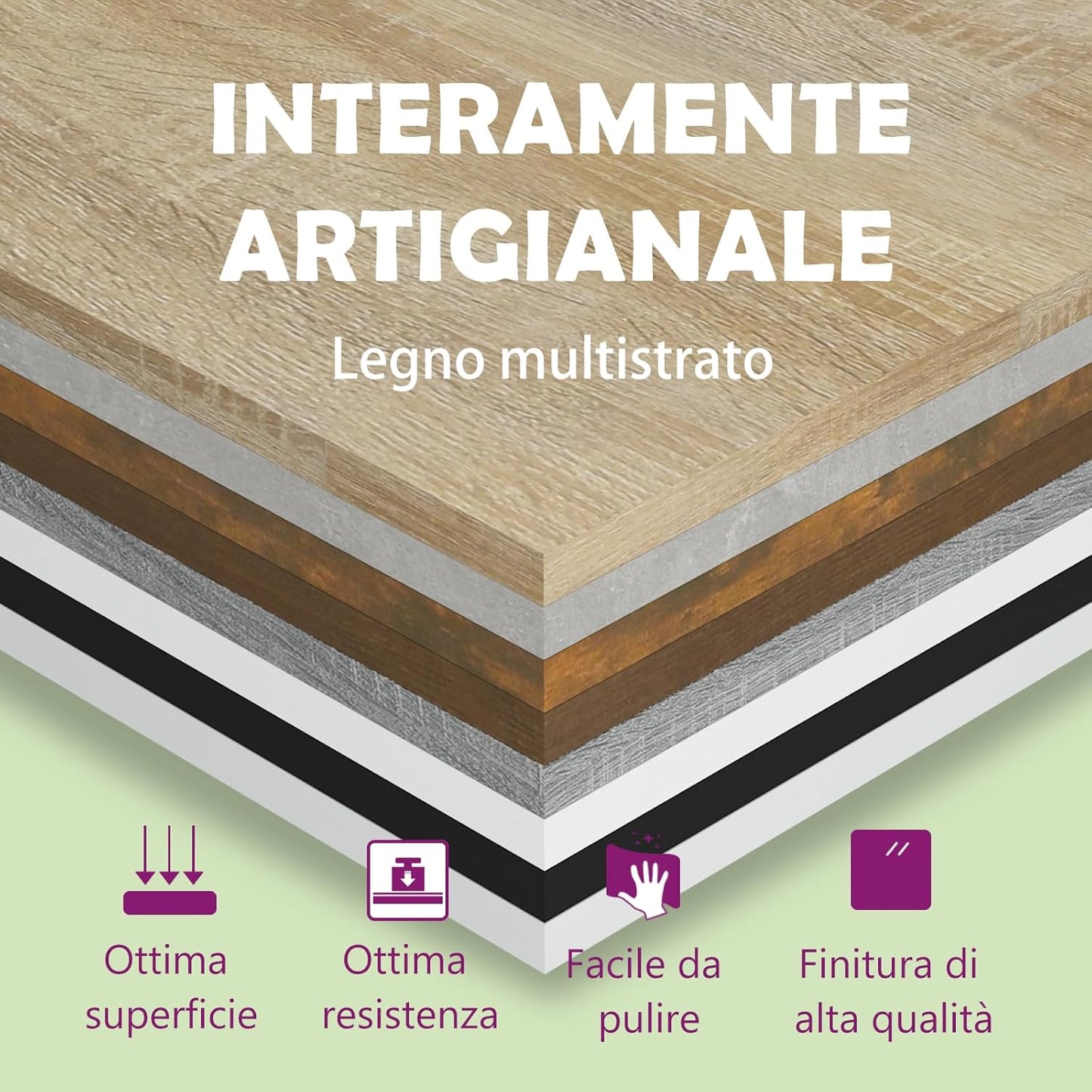 vidaXL Wandregale, 2er-Set – 100 x 15 x 20 cm – Schwarz – Lackiertes Holz