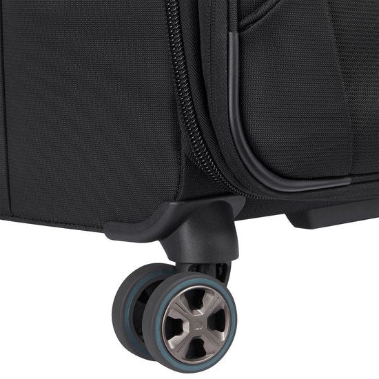 Delsey Helium DLX 78 cm Vergrößerbarer Reisekoffer - Schwarz