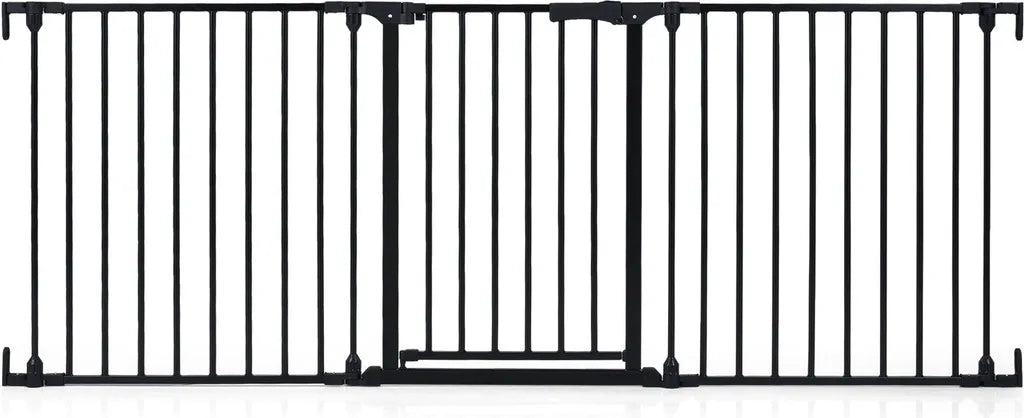 Coast 3-teiliges Treppengitter – Verstellbar 74,5–198 × 74,5 cm – Schwarz
