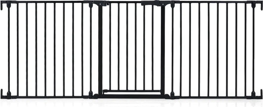 Coast 3-teiliges Treppengitter – Verstellbar 74,5–198 × 74,5 cm – Schwarz