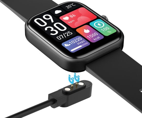 Vlectro - Fortschrittliche Smartwatch mit vielen Funktionen - Hellgrau