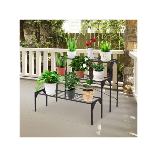 Coast GT3933 3-Tier Outdoor Metall Heavy Duty Modern für mehrere Pflanzen Display Stand Rack