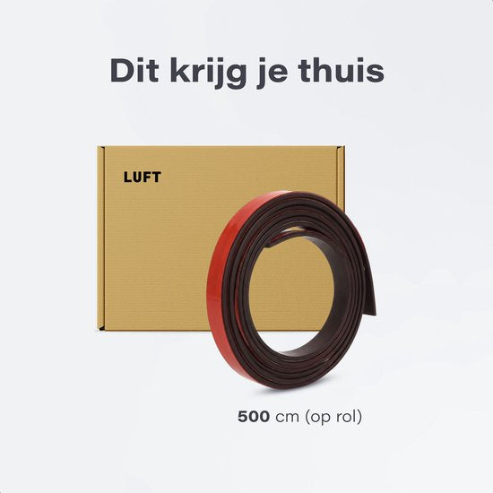 Magnetischer Kleber - 5 Meter Rolle - 2cm breit - 2mm dick - EXTRA stark - Werkzeuge - Messer - Magnete - Magnetband - Magnetisch - Whiteboard - Klebeband schwarz - 3m - Klebestreifen - Magnetband