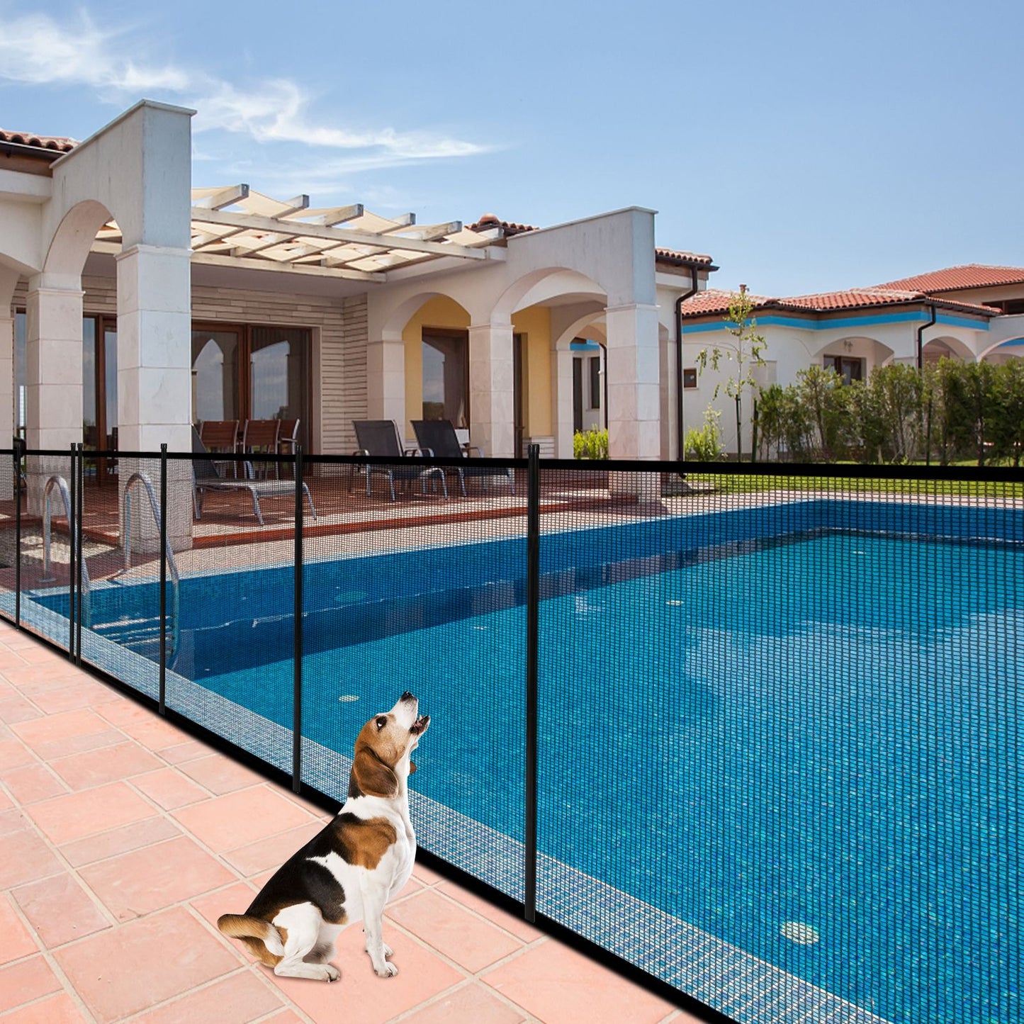 Coast Garden Fence - Poolzaun - 360 x 125 cm - Schwarz