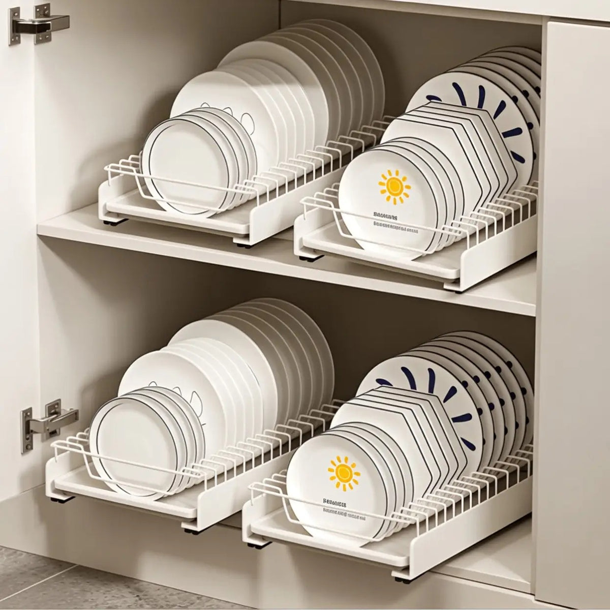 VIVREAL S3825W Ausziehbarer Abtropfkorb mit Auffangschale – 39 x 25,2 x 8 cm
