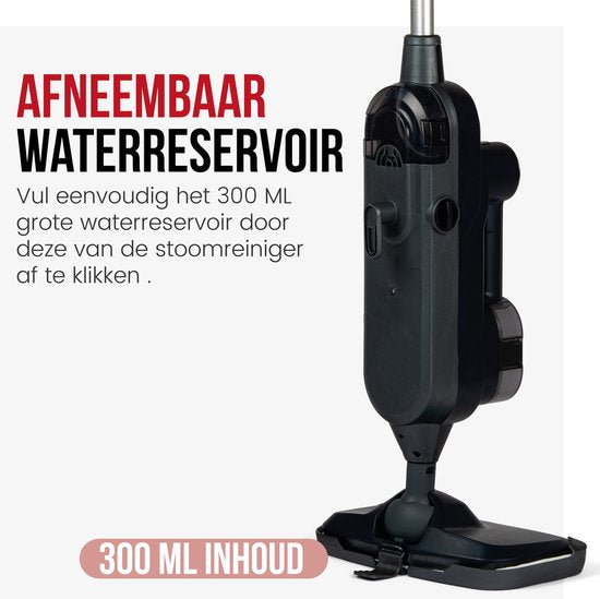 DistinQ Dampfreiniger für Kleidung, Sofa und Boden - Handdampfreiniger Teppichreiniger - Dampfer - 10 Aufsätze - 1300 Watt