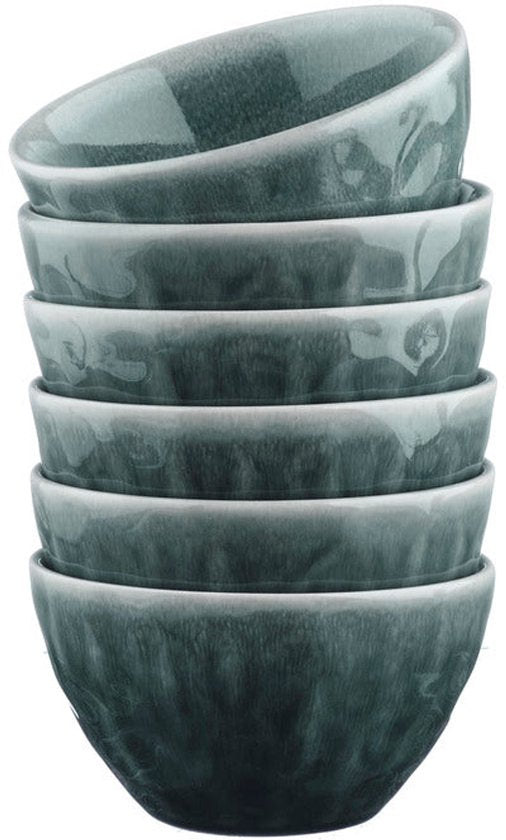 Schale MOON Ø11,5cm - 6 Stück - Petroleum