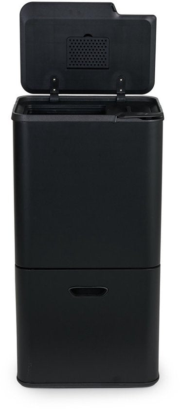 Umuzi Cleaning Mülleimer – 70 Liter – Schwarz – Mülltrennung – 41,5,5 × 31,4 × 77,8 cm