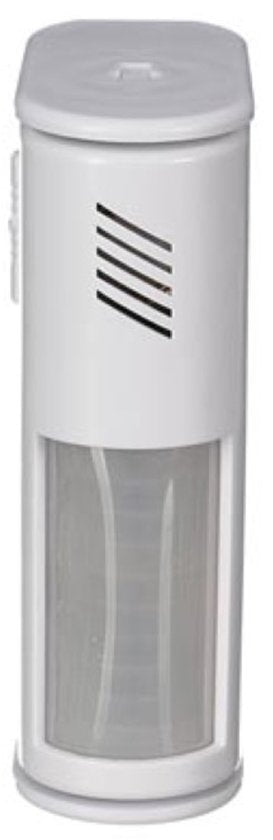 Perel Mini-Bewegungsmelder mit Alarm, PIR, 8 m Erfassungsreichweite, 60° Erfassungswinkel, IP20, für den Innenbereich, weiß