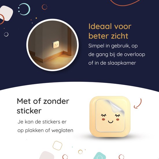 Numsy Babyzimmer Nachtlicht Steckdose - Automatischer Lichtsensor