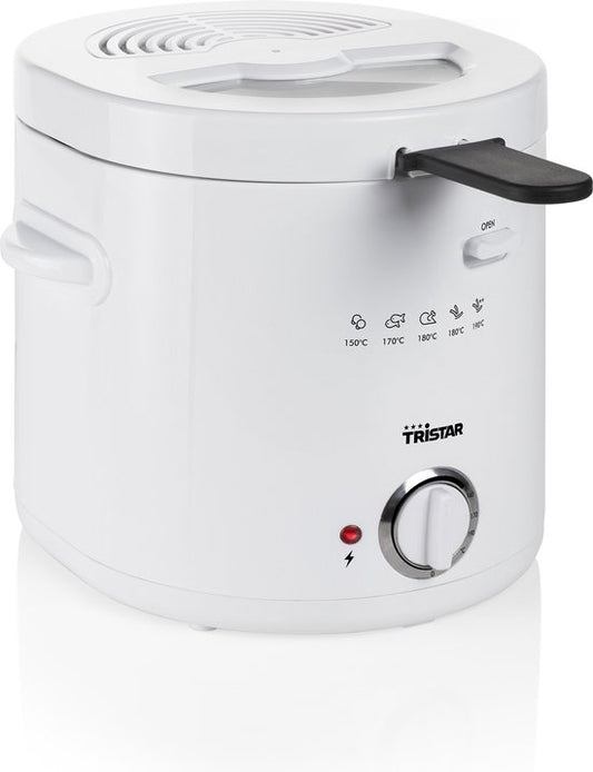 Tristar Fritteuse 1,5 Liter – FR-6941 – Fritteuse 1000 W – Antihaftbeschichtung – Weiß