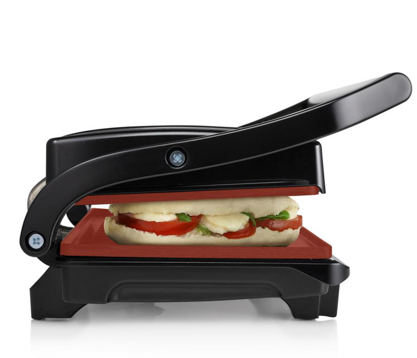 Princess 110902 Hamburgergrill 1000 W, Antihaftbeschichtung, 23,5 x 12,7 cm, schwarz