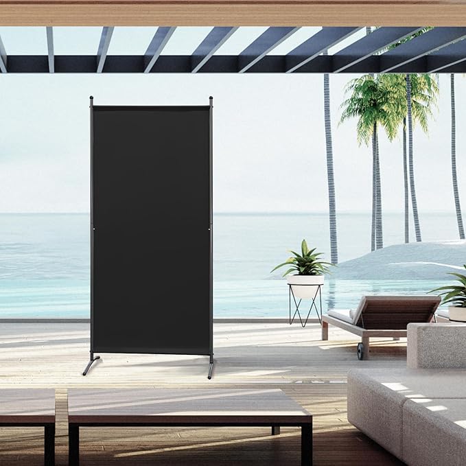Angel Living Room Screens - 1-teilig - Raumteiler - faltbar - Schwarz - 80 x 180cm