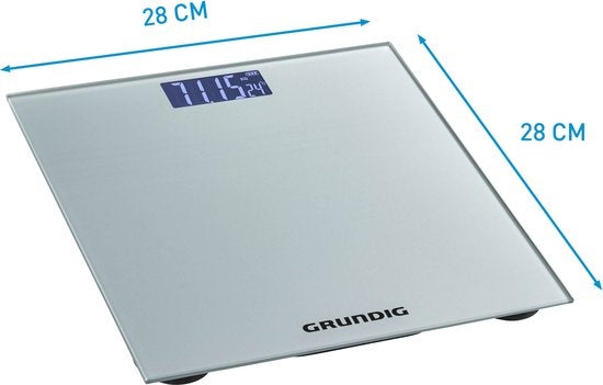 Grundig Waagen - Digitale Personenwaage - von 2 kg bis 180 kg - Grau