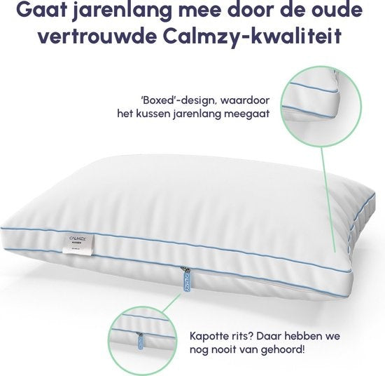 Calmzy Adjustable pillow - Kissen Schlafzimmer - Kissen Nackenschmerzen - Kissen 50x60 - Kissen Seitenschläfer