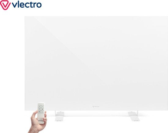 Vlectro - Schlankes Infrarot-Heizpaneel mit einstellbarem Timer - 520 W