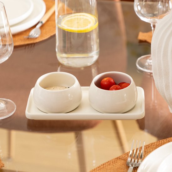 Secret de Gourmet Nora Aperitif-Set – 3-teilig – Weiß
