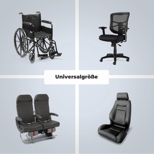 LifeGoods - Orthopädisches Ringsitzkissen - Waschbarer Bezug - Anti-Rutsch - Schwarz