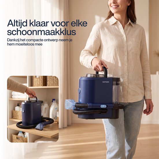 Samako Teppichreiniger Mini – Fleckenentferner für Sofas und Teppiche – Sofareiniger – Möbelreiniger – Polsterreiniger – Leicht